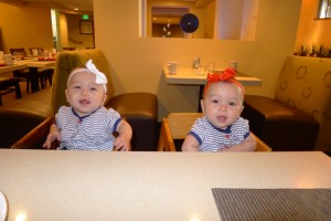 The Twins enjoying a new location. They are quite troopers on this trip. So sweet and so strong!